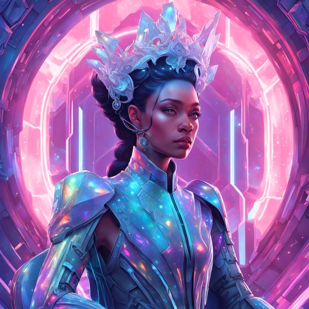 A futuristic space princess .......