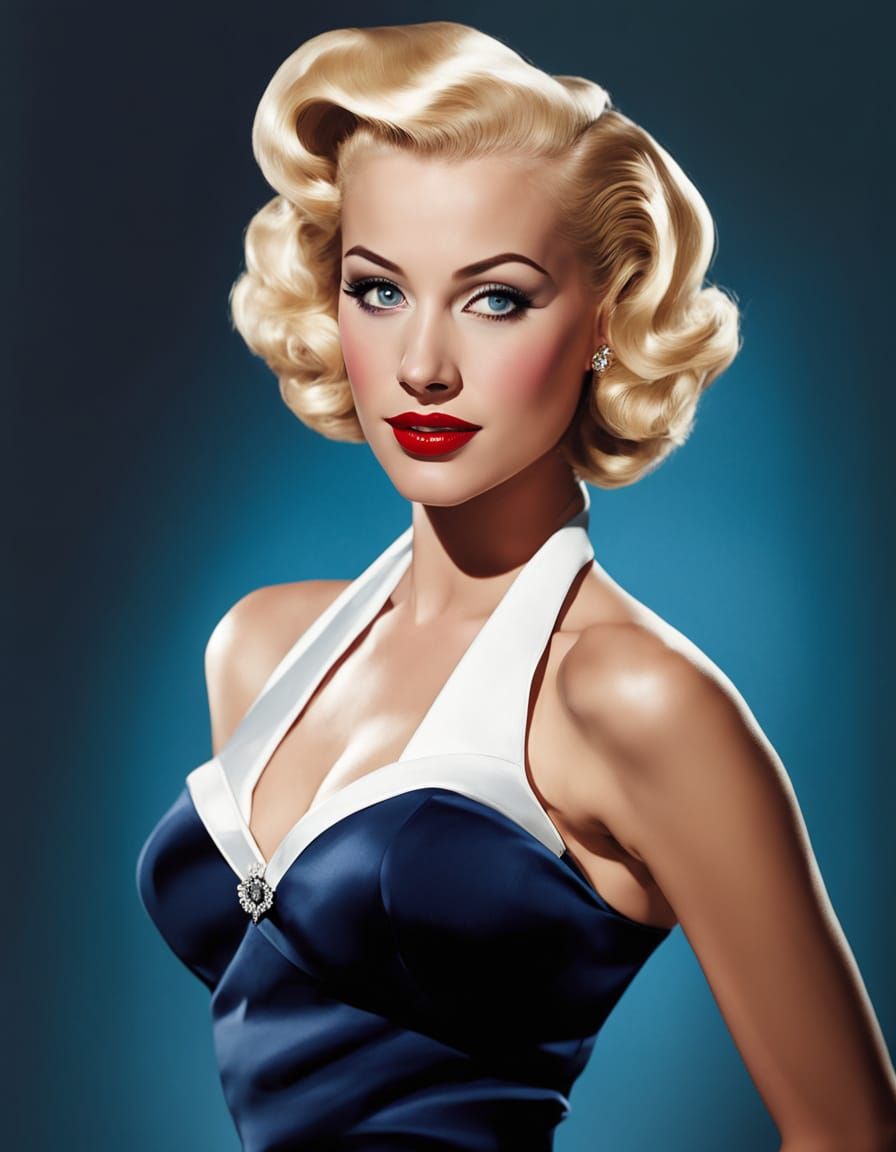 Betty "Blaze" Monroe: 1950s Pin-Up Glamour