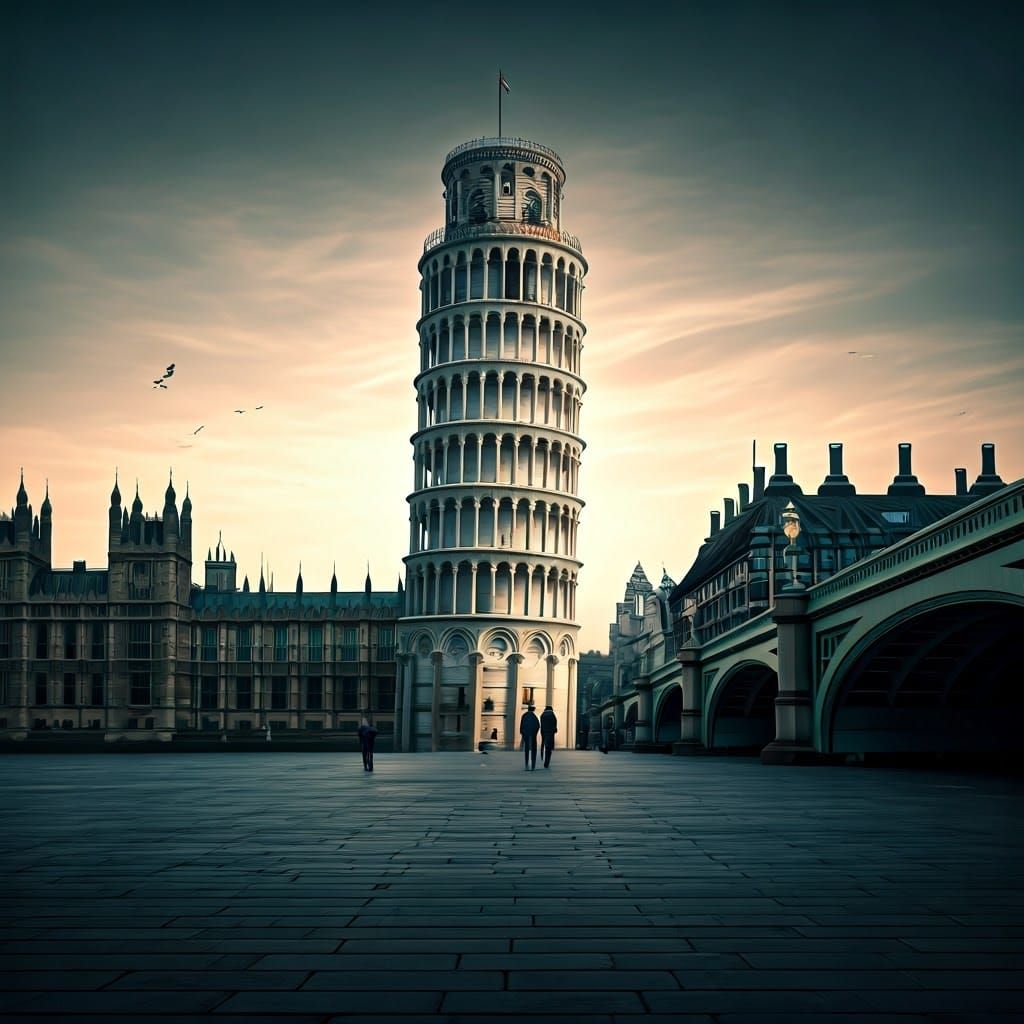 The Leaning Tower of Pisa in London