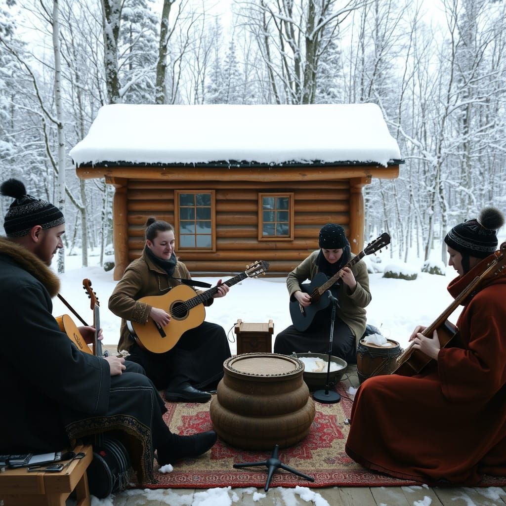 Nordic Musicians Play Traditional Japanese Instruments in Sn...