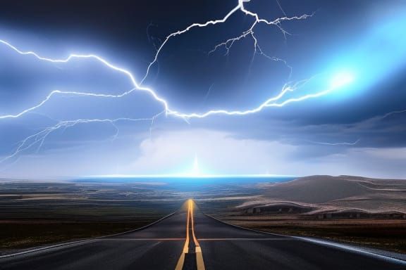 Daft Punk in Cyberpunk Thunderstorm: Photorealistic 8K