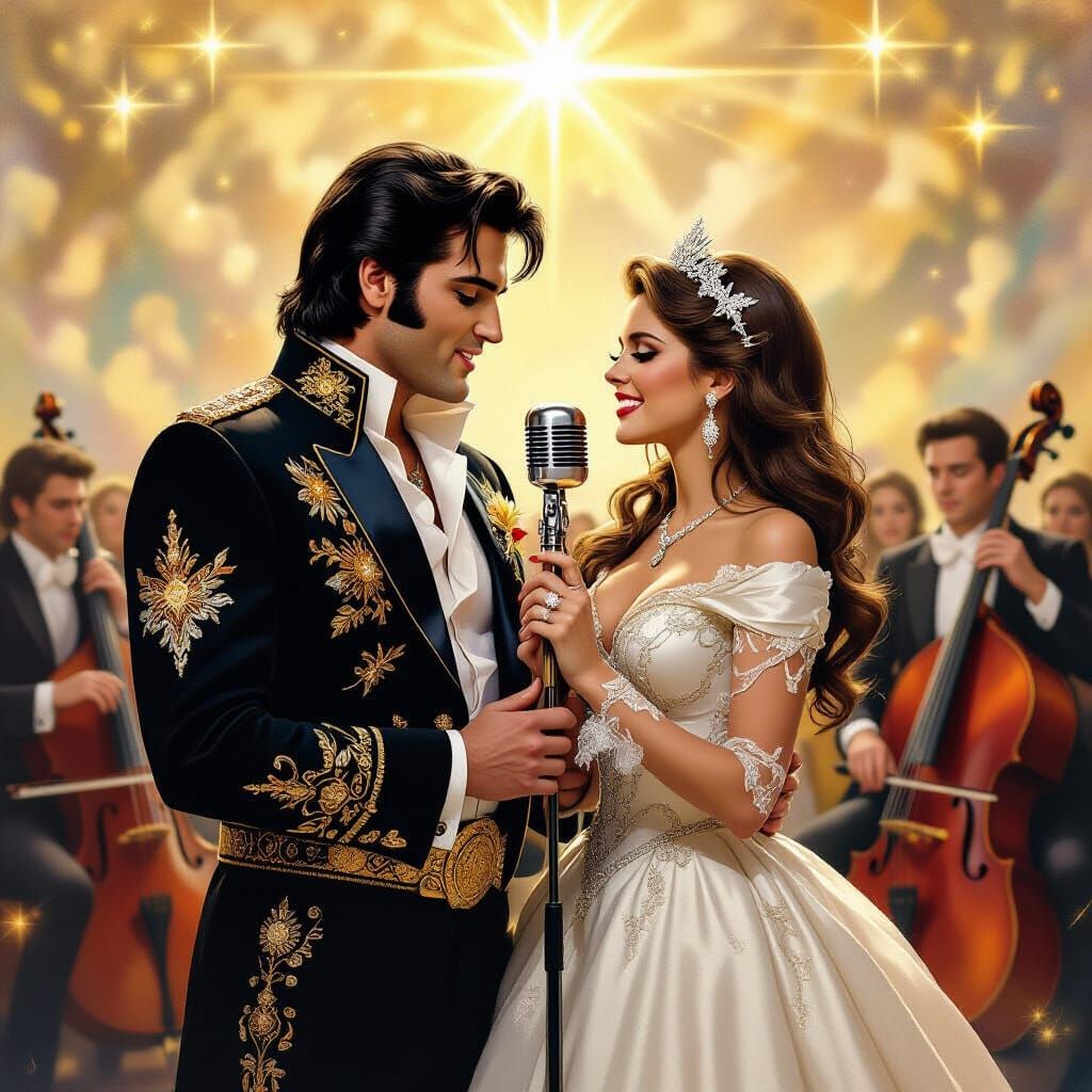 Elvis and Lisa Marie Presley Sing in Heaven, Divine Light