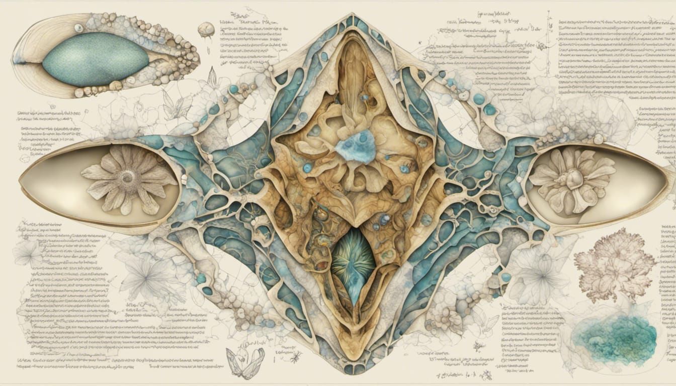 Abstract Fractal Design with Organic Elements