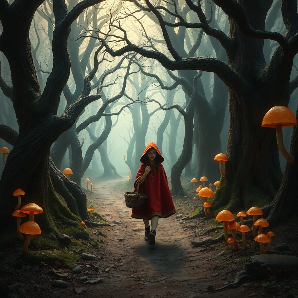 Mystical Forest Encounter in a Simon Stalenhag-Inspired Art...