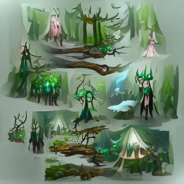 Eerie Forest Landscape