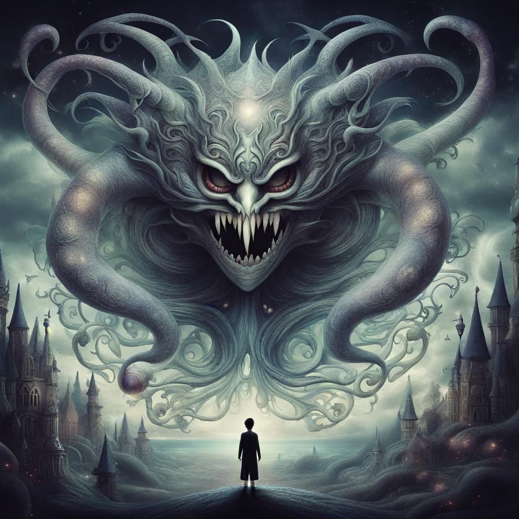 Alone and facing another monster in another dream.