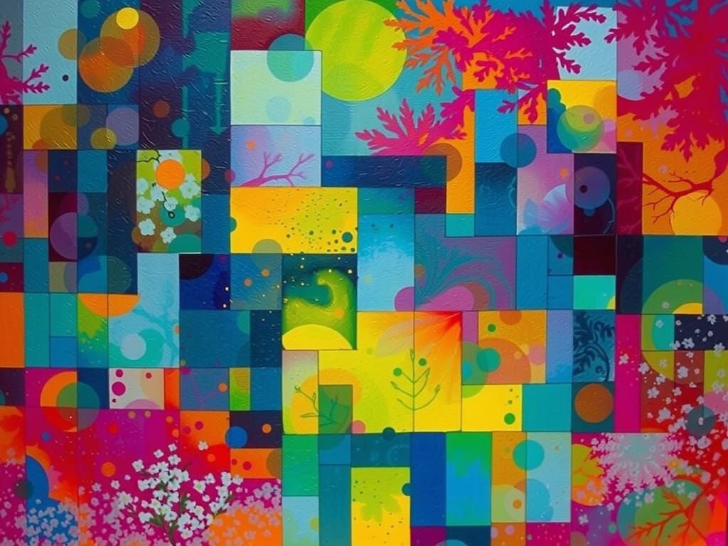 Ethereal Evening by a Blooming Stream