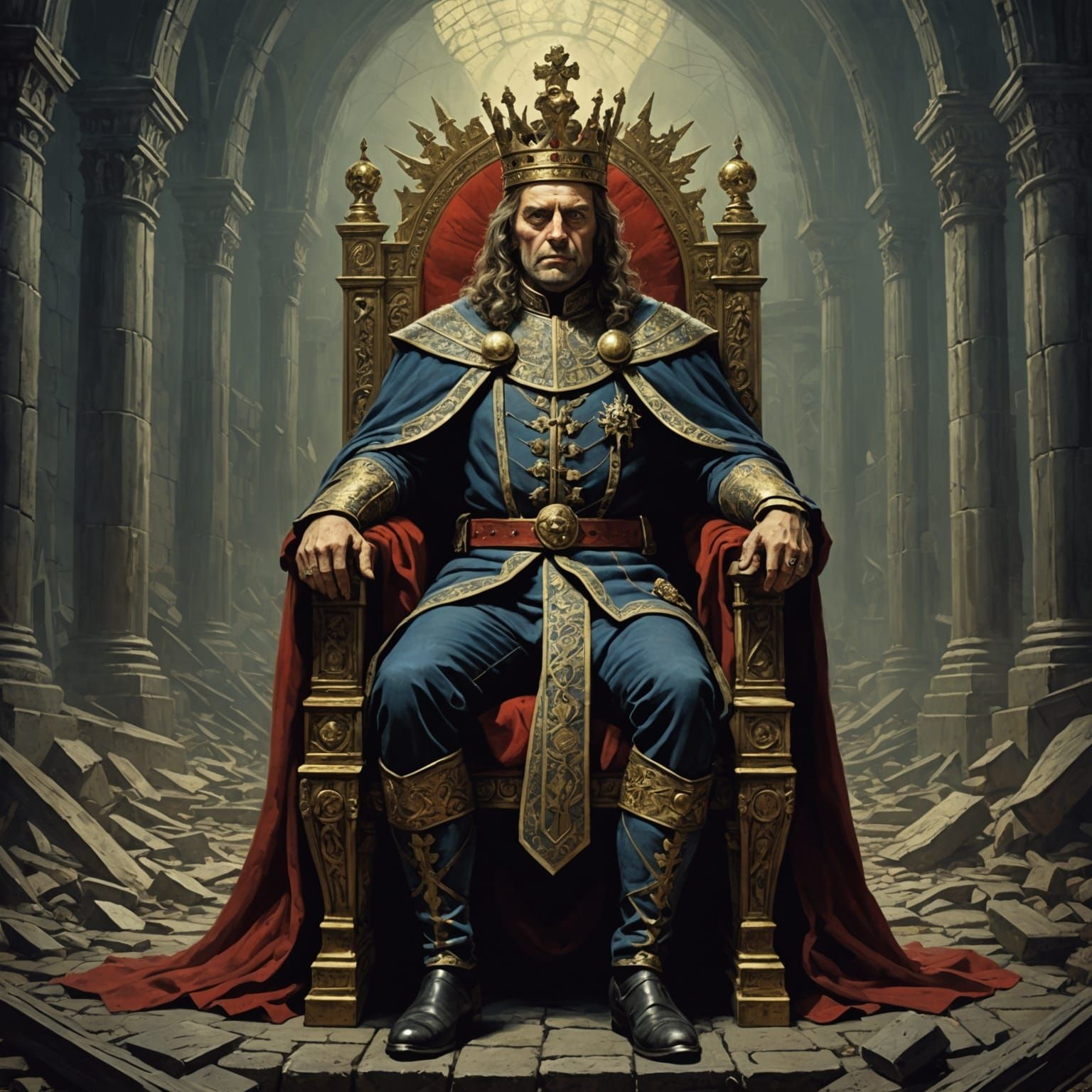 Horror World King in Doré Rutkowski Style