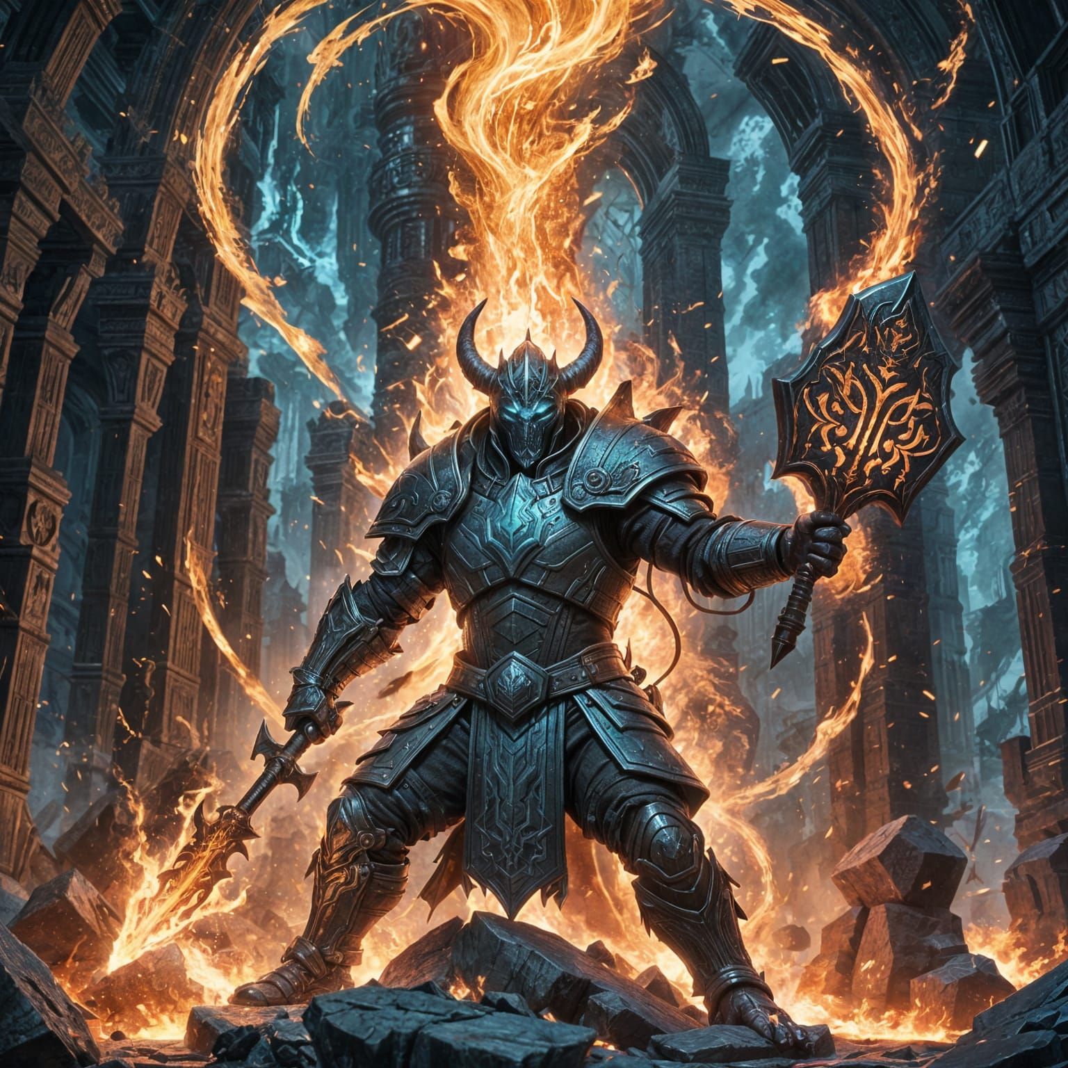 Soul Forge: Detailed Matte Painting in 8K