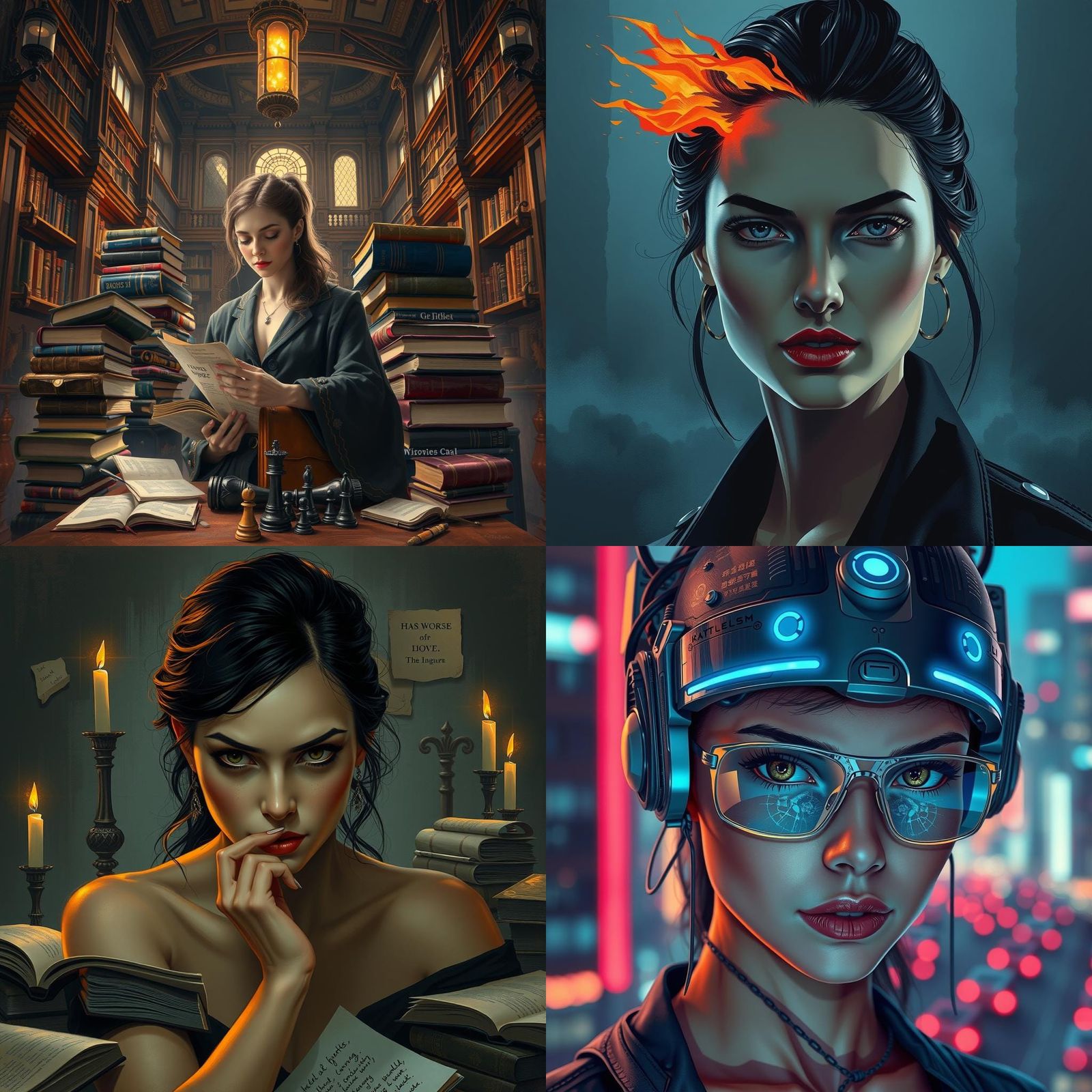 Sharp Woman's Mind: An AI Interpretation