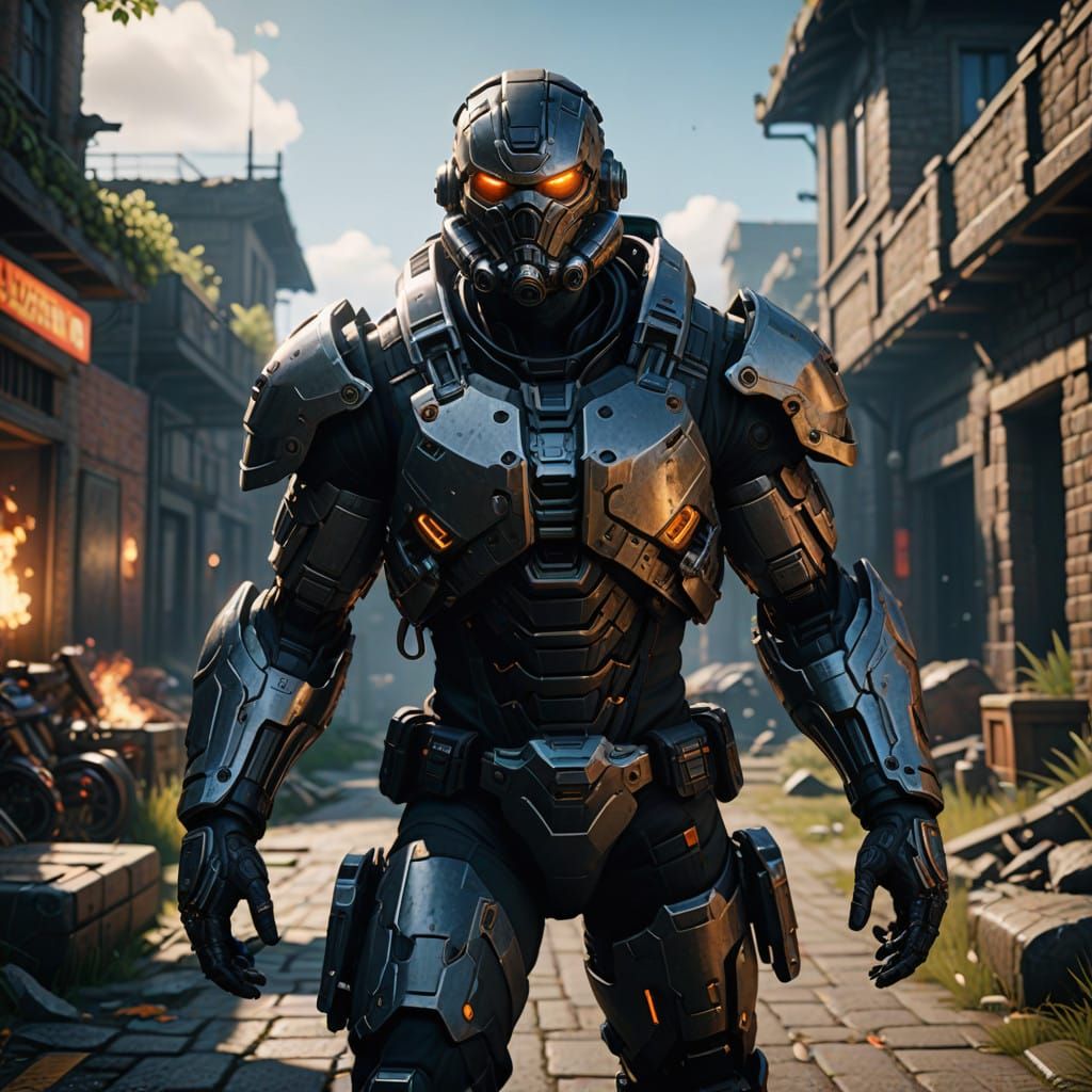 Epic 3D Videogame Masterpiece with Intricate Details in 8K R...