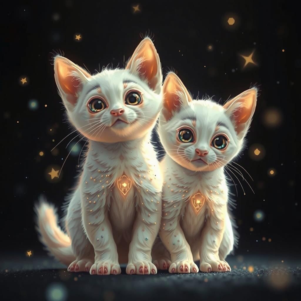 Cosmic Bunnies in Space Suits: A Fantasy Illustration