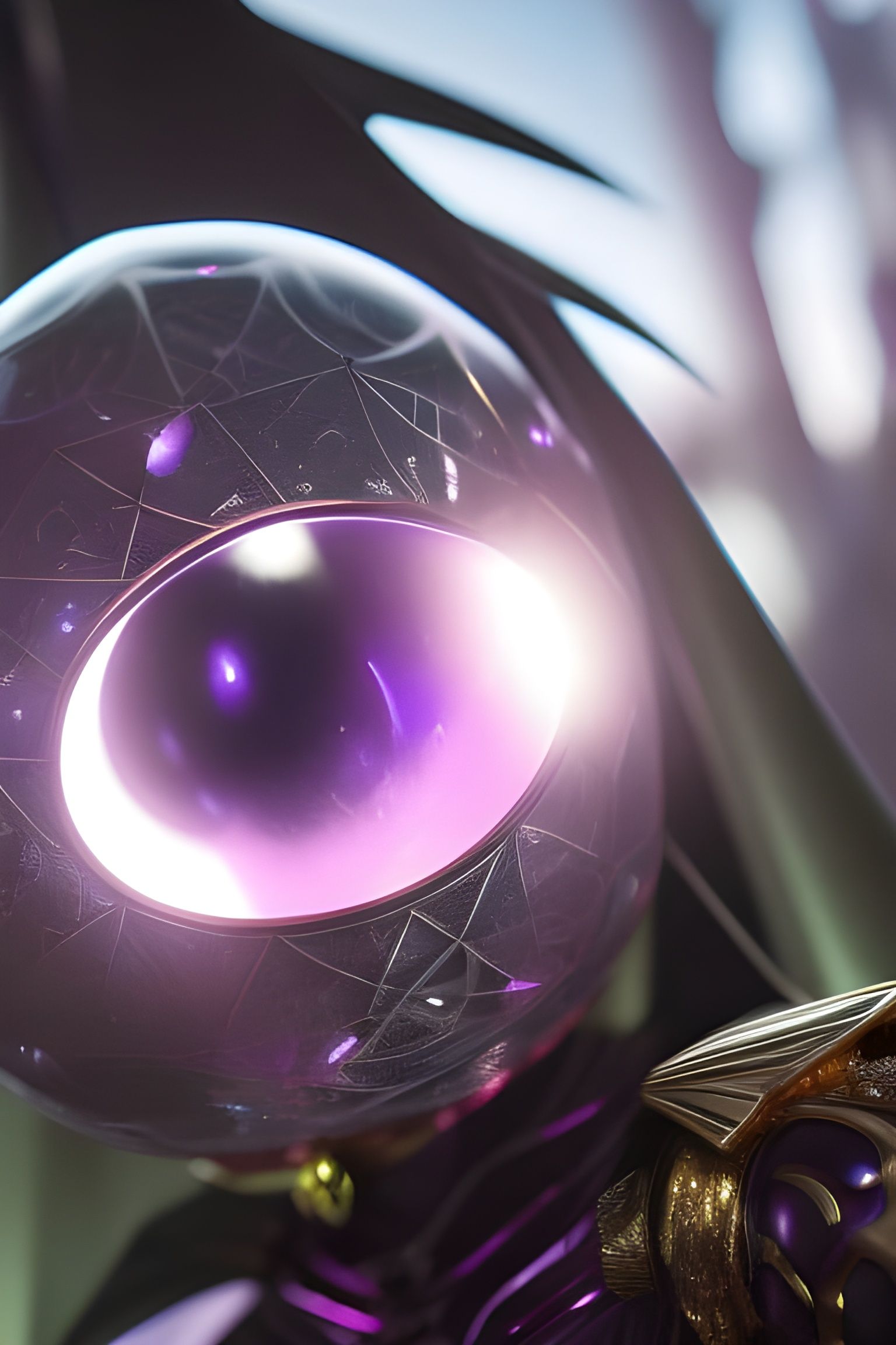 Mysterious Hooded Figure in Crystalline Cave