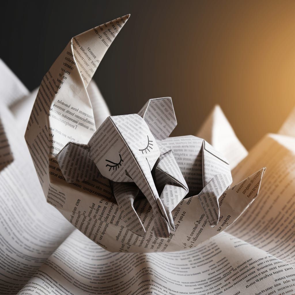 Animals Made of Something Else ( newspaper elephant )