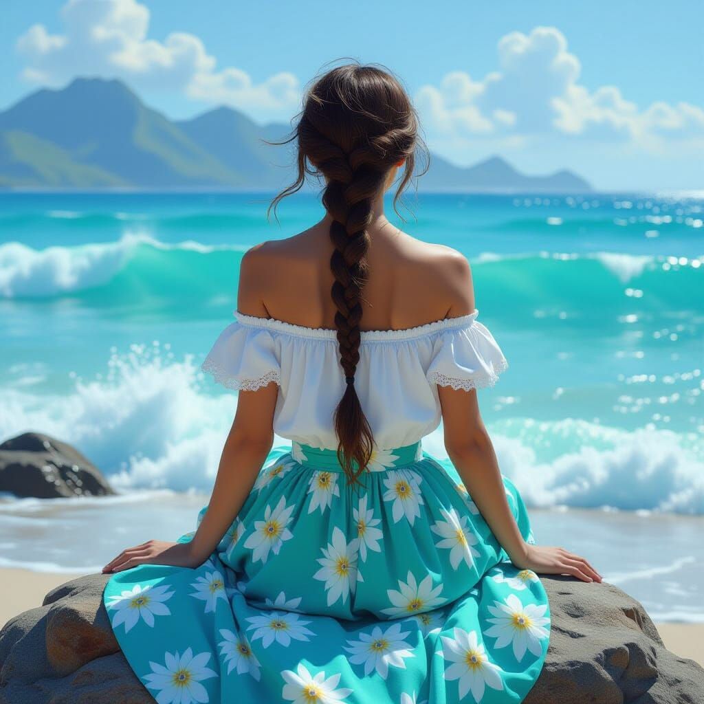 Ethereal Ocean View in Hyperdetailed Fantasy Art