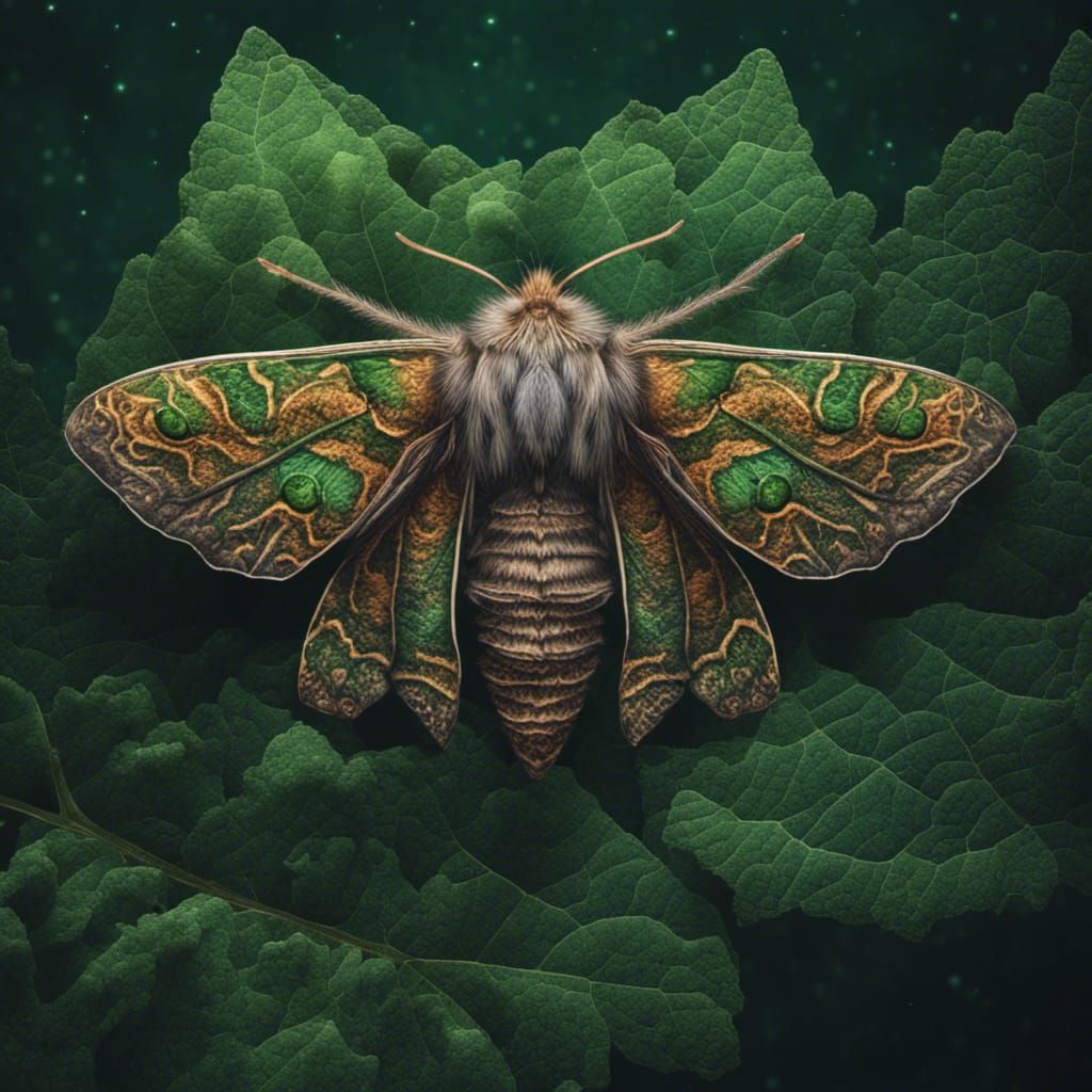 Filigree Moth in Moody Moonlight