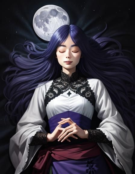 Moonshadow Sleeper: Dreamlike AI Art