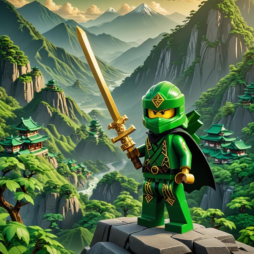 Lego Ninjago Green Ninja Anime Art