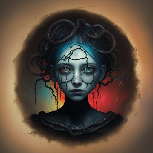 Surreal Hemispherical Portrait in Dali Style