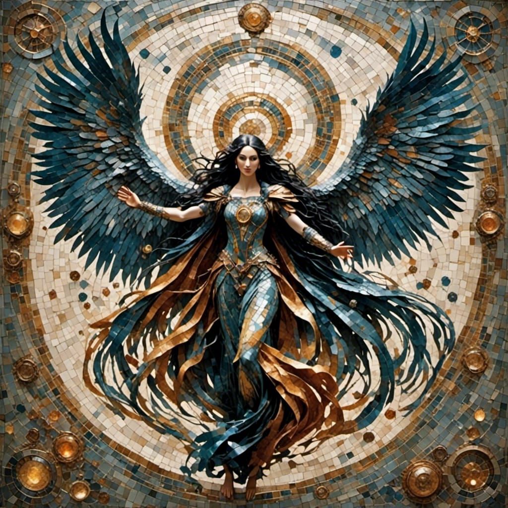 Cher in Mosaic Circle Style