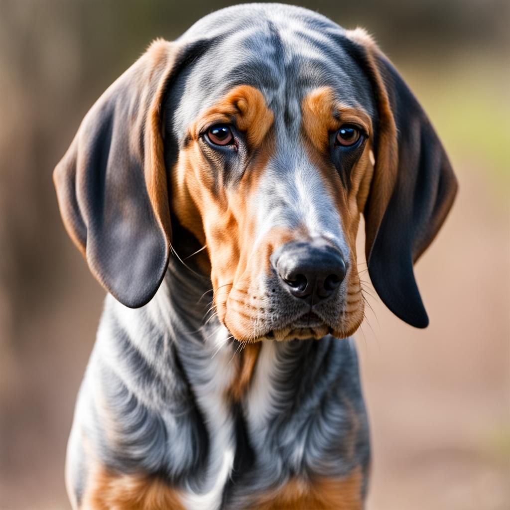 Blue Tick Bloodhound Beagle Mix Breed Dog
