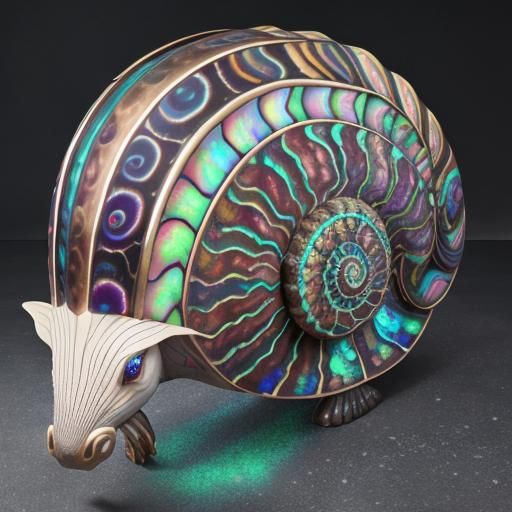 Opalescent Metallic Animals in Pop Art Style