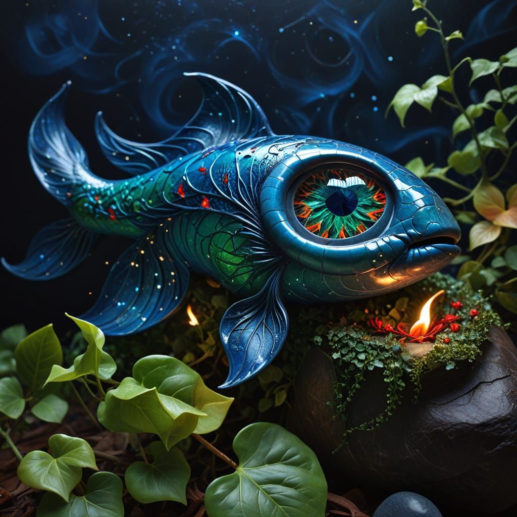 Celestial Beauty in Vibrant Starry Night