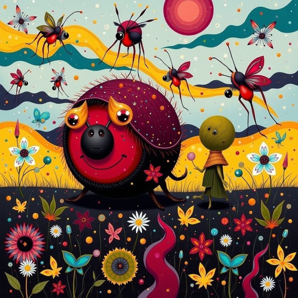 Whimsical Forest Critter in Watercolor Style