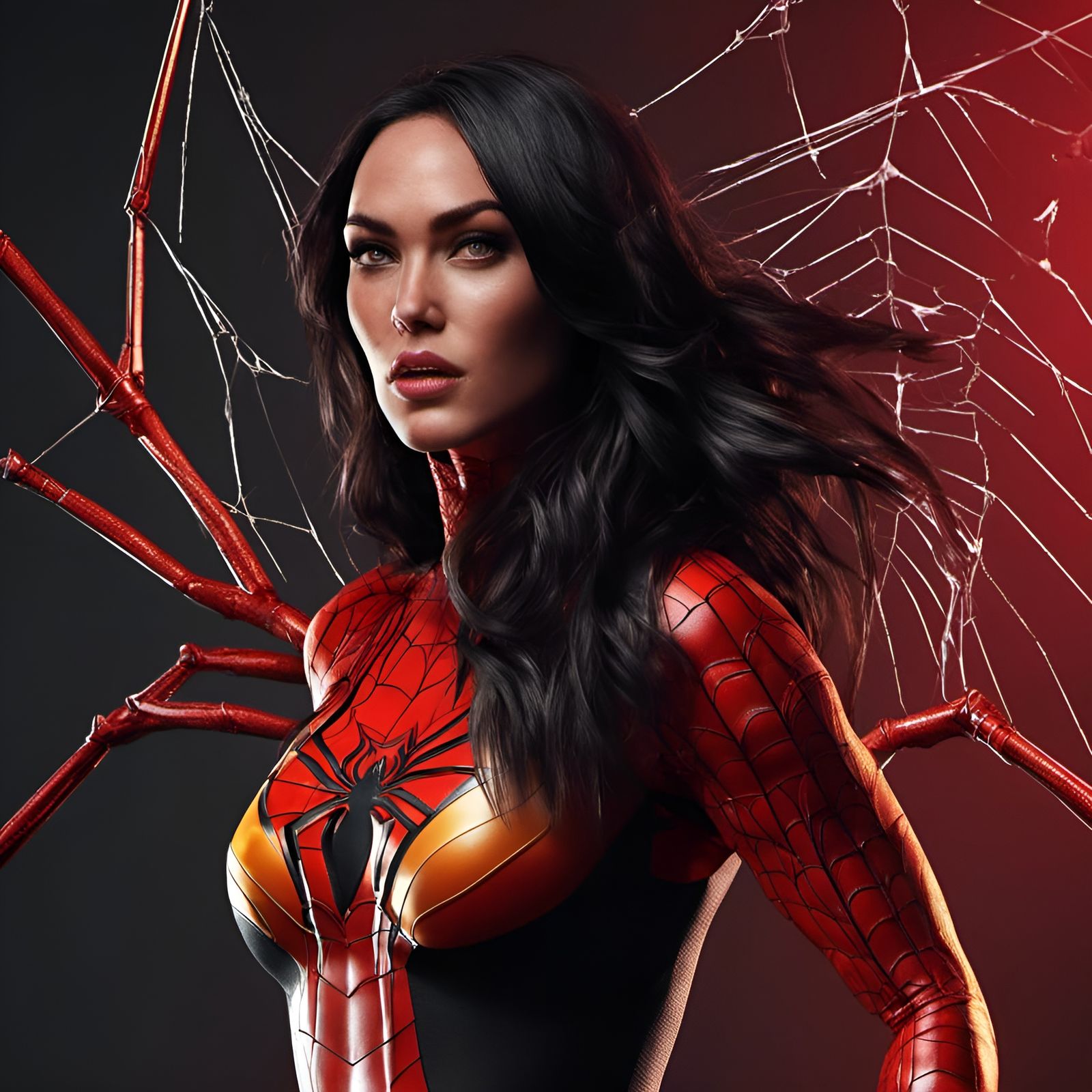Megan Fox as Spider-Woman: Photorealistic Concept Art