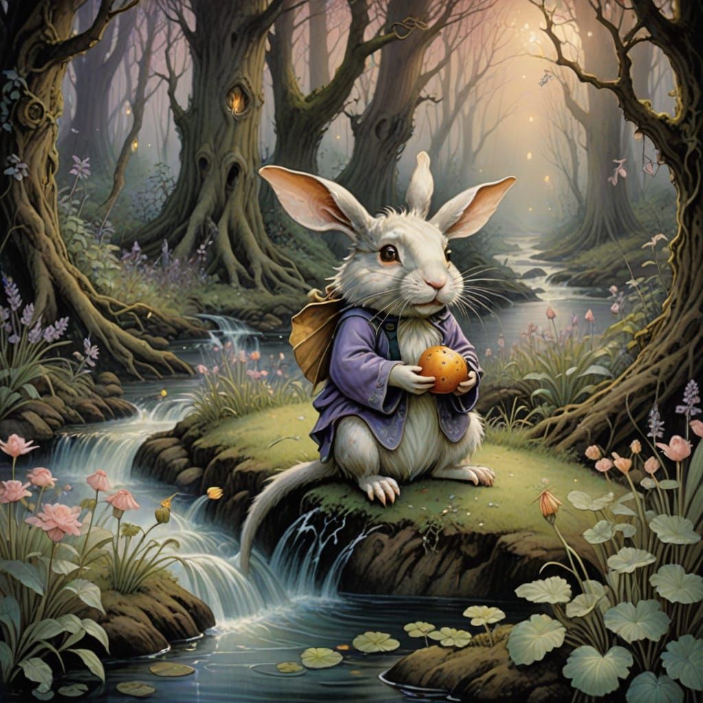 Delicate Fairies Gather in Whimsical Forest Glade