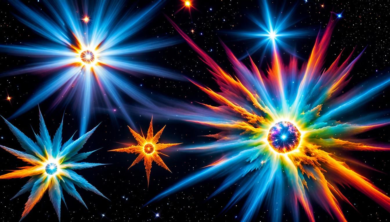 Plasma Star Cluster's Maelstrom: Holographic Macro Photograp...