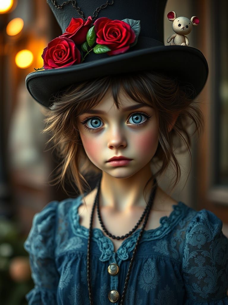 Enchanting Bohemian Pixie in Whimsical Haunted Mansion