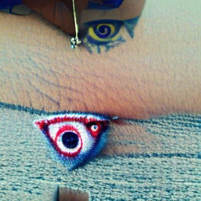 Stylized Evil Eye Protection Talisman