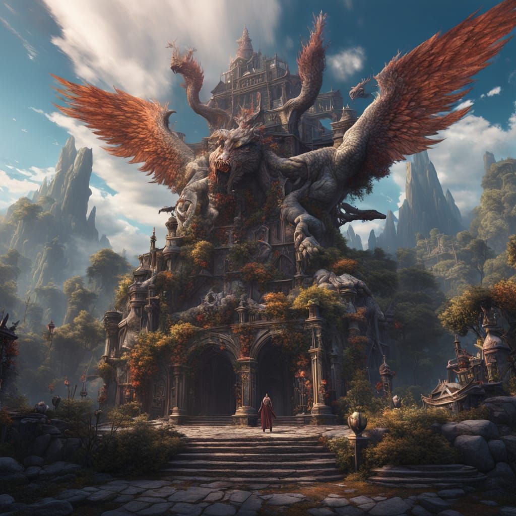 Detailed Fantasy Character in Matte Painting Style