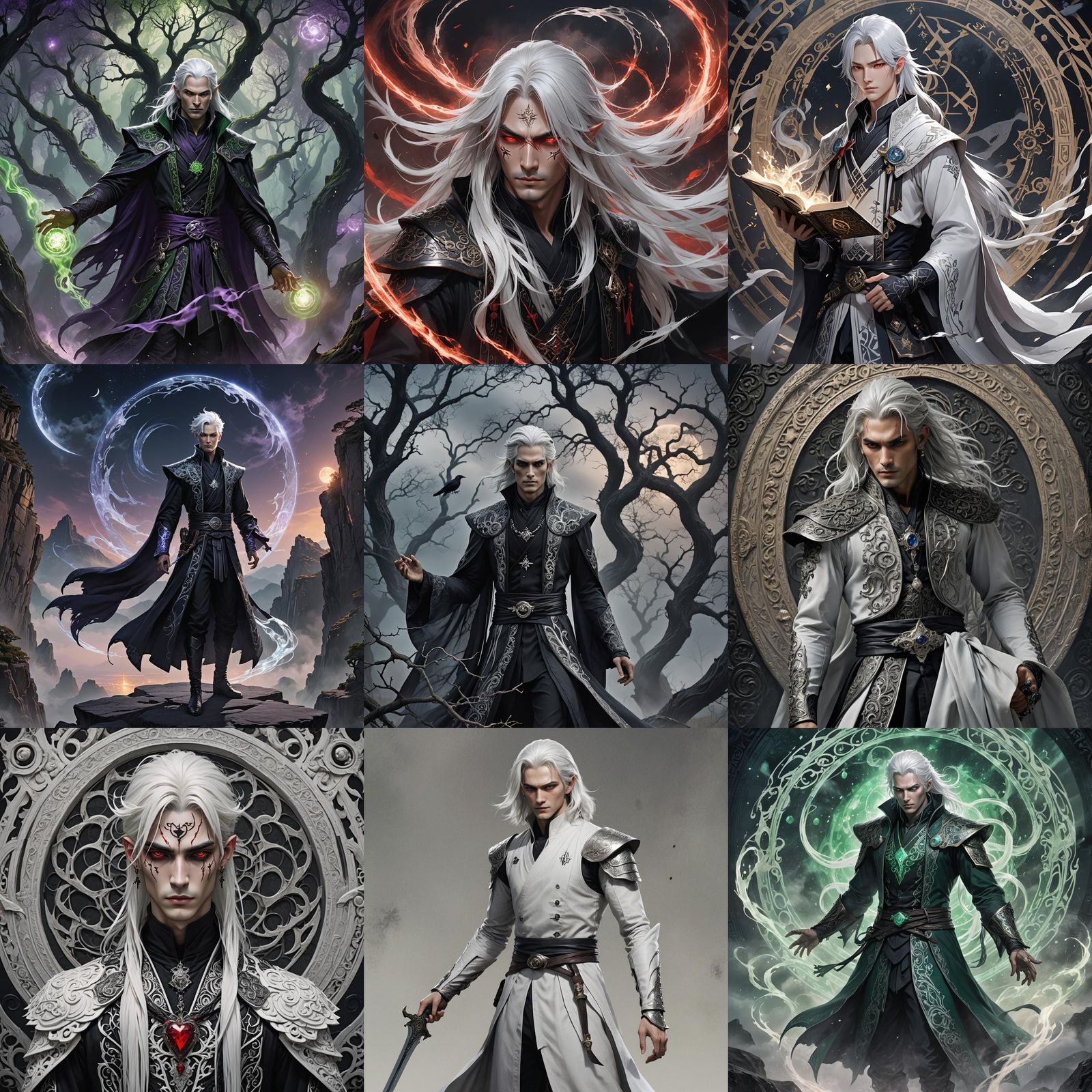 Attractive Shadar-Kai Warlock in 3D Anime Art