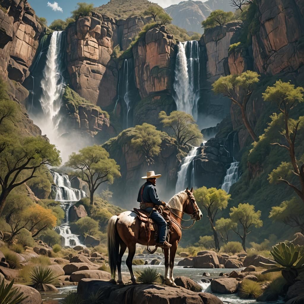 Vaquero on Horseback in Sonora Valley, 1848