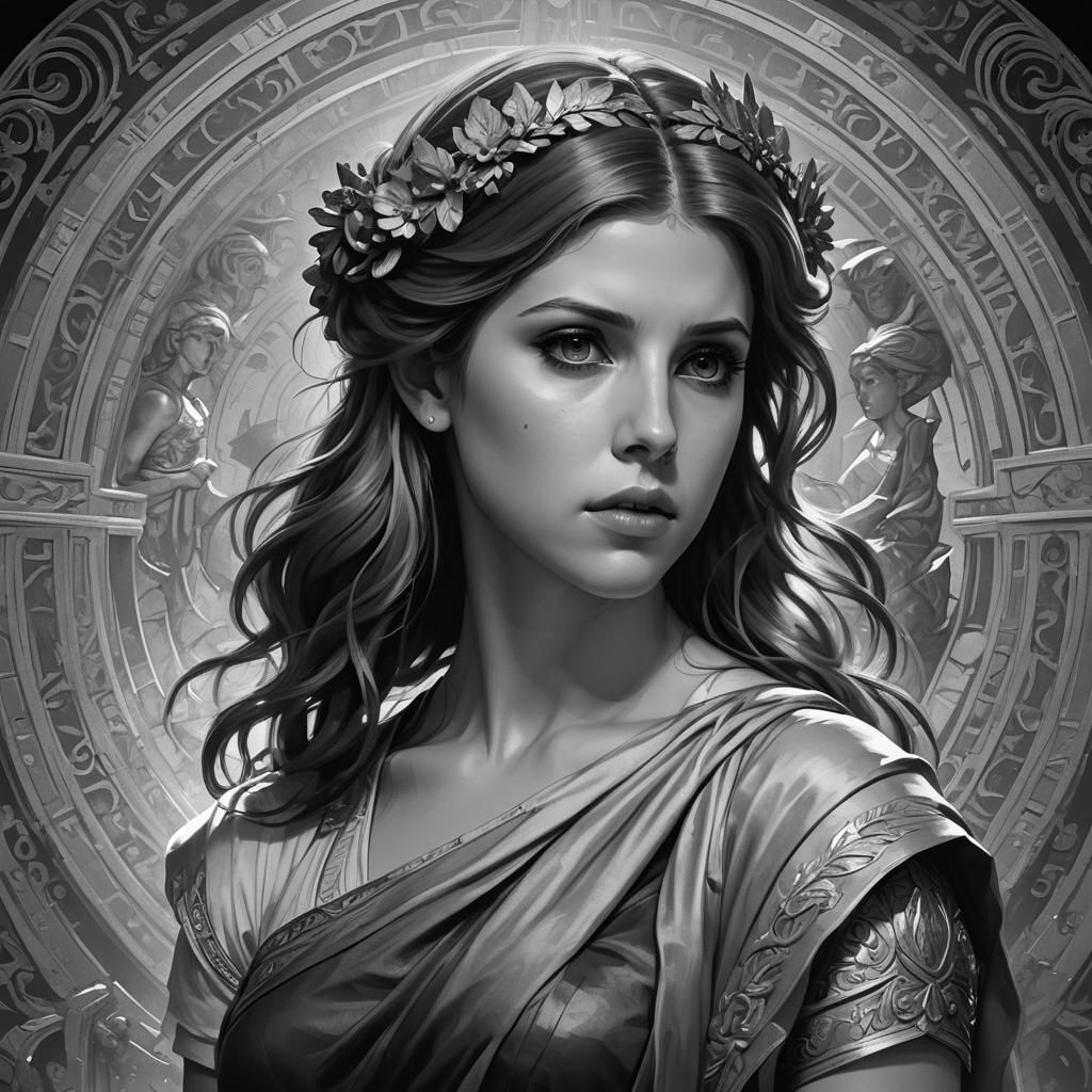 Anna Kendrick in Greek Underworld, Film Noir Portrait