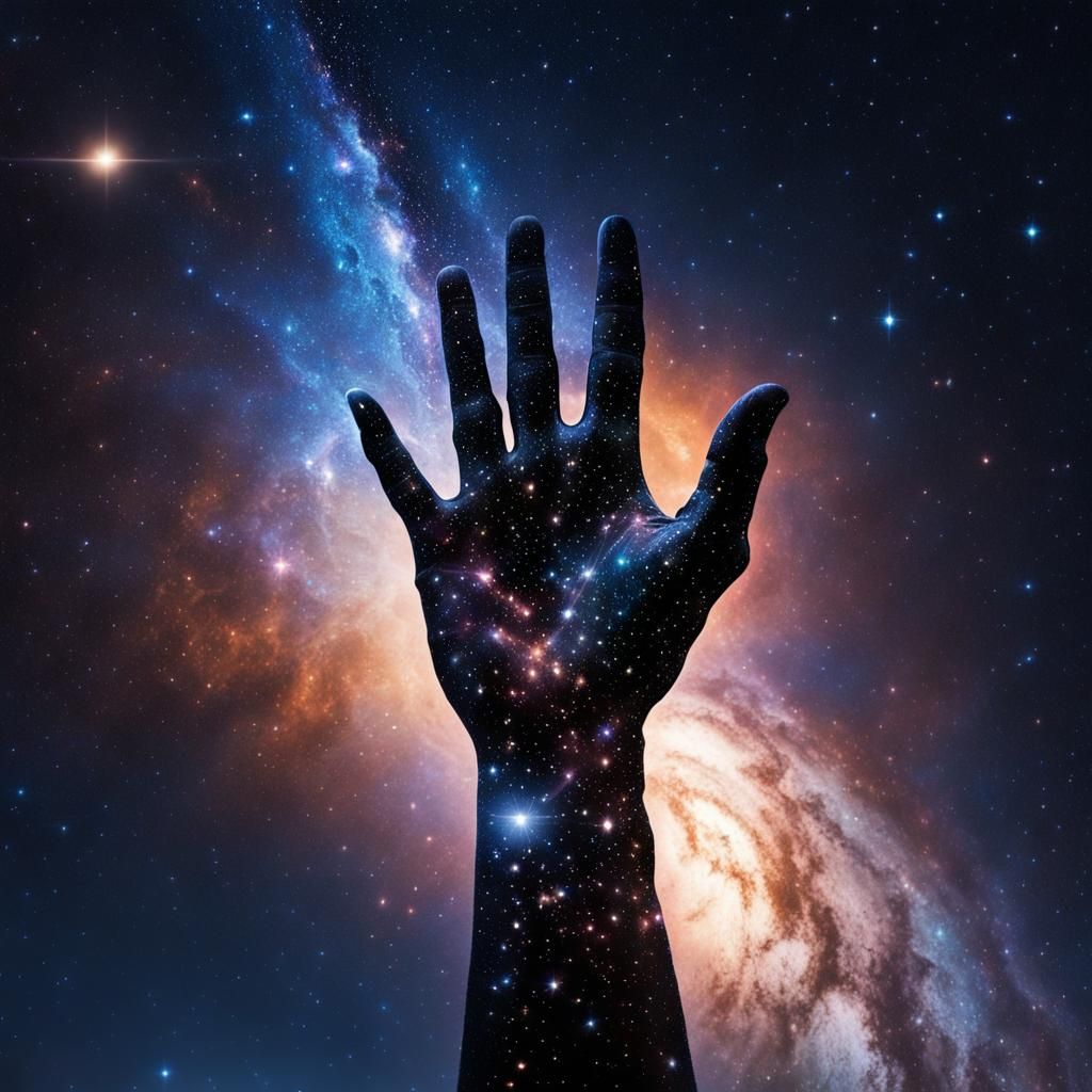 Celestial Arm Reaching Out From Galaxy