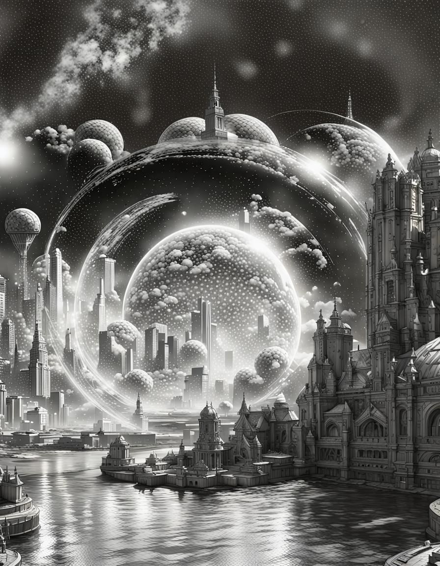 Bizarre Creatures Populate a Radical Futuristic City