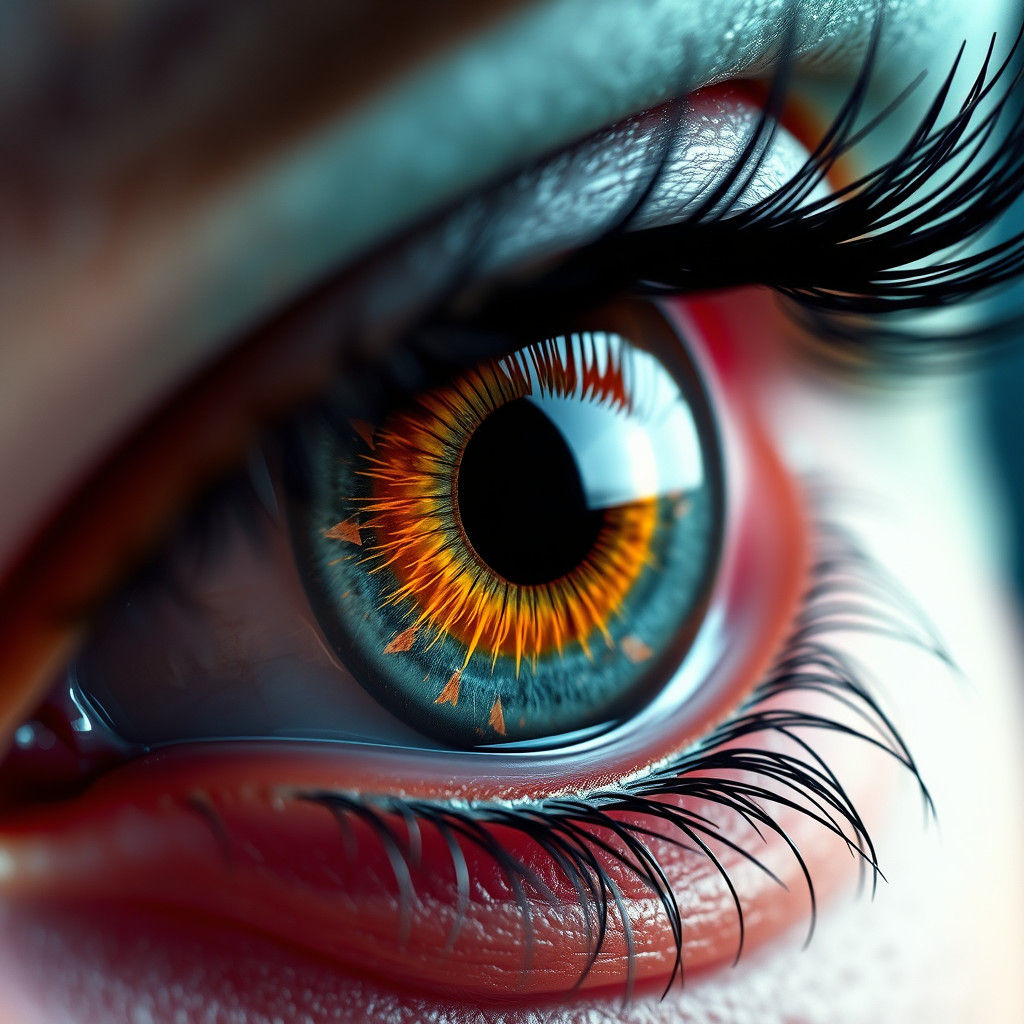 Detailed Multicolored Eye Fantasy Concept Art