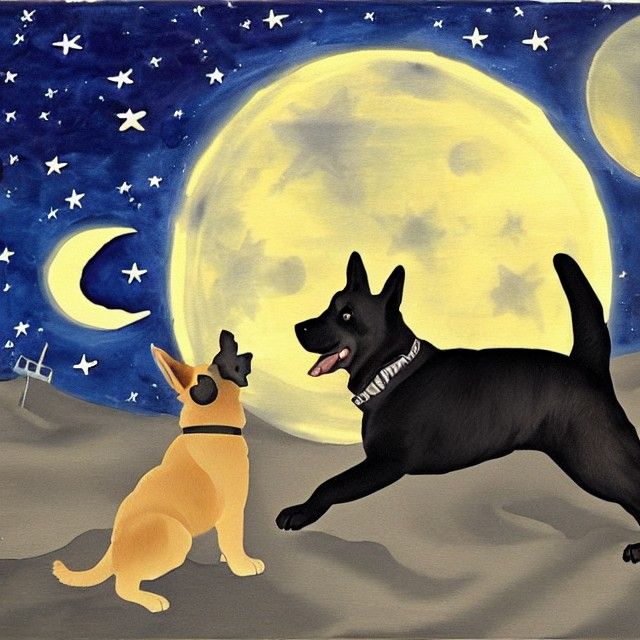 German Shepherd Puppy and Shar Pei Beach Playtime