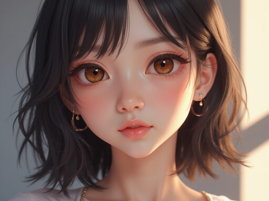 Modern anime girl...