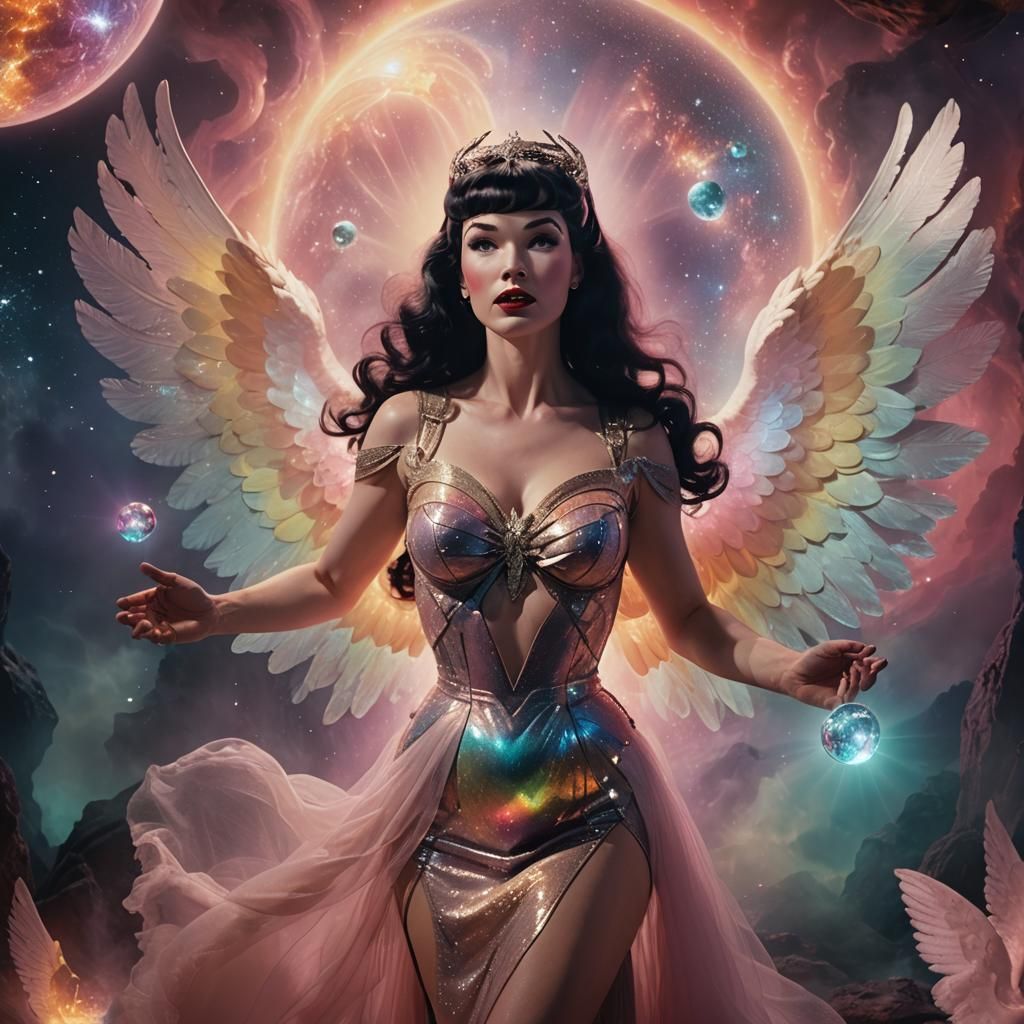Bettie Page as Cosmic Healing Angel