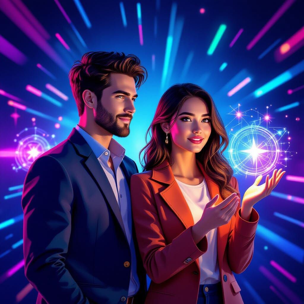 Empowered Self NFT: Abstract Digital Art of Self-Esteem