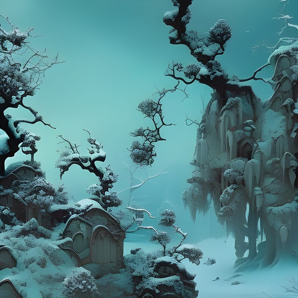 Winter in the woods