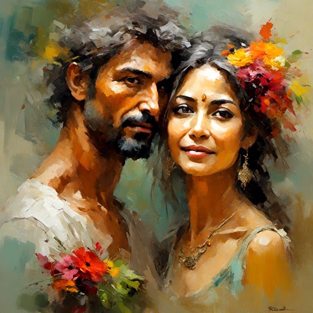 Impressionist Portrait: A Marriage of Two Souls