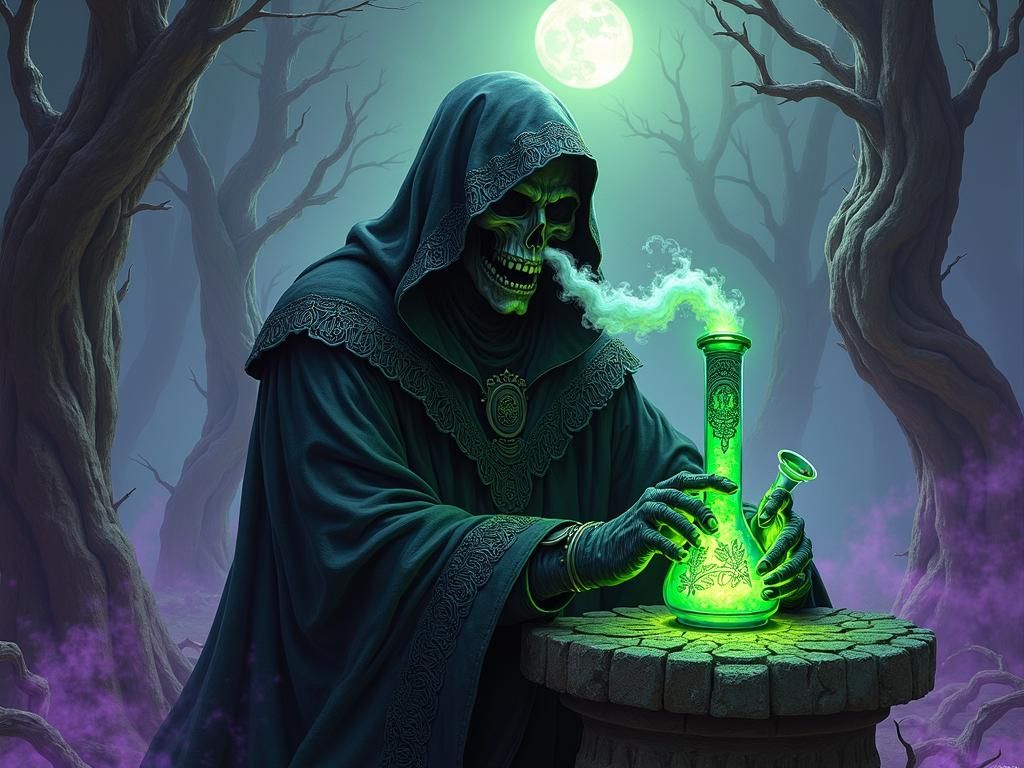 Grim Reaper's Emerald Bong Break