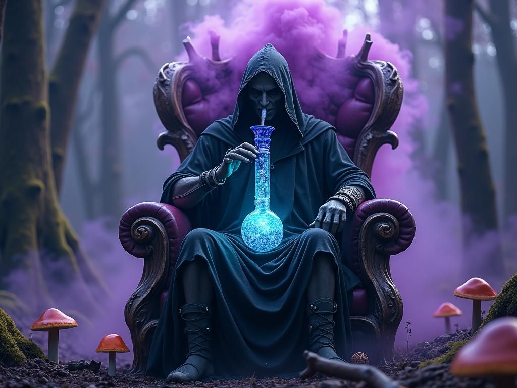 Grim Reaper's Downtime in a Mystical Realm
