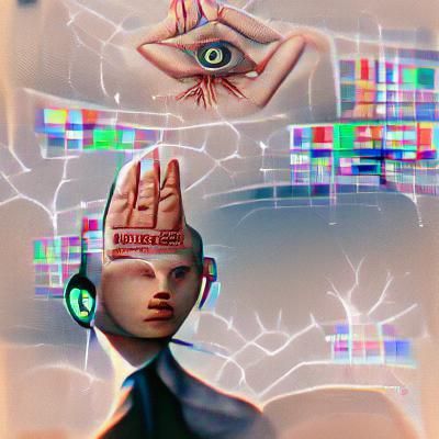 Abstract Digital Art: Concept of Mind Control
