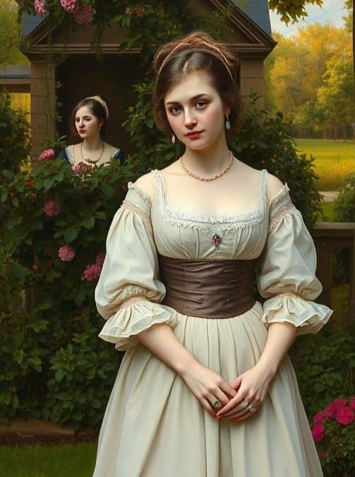 Two Portraits: Impressionist and Renaissance Styles